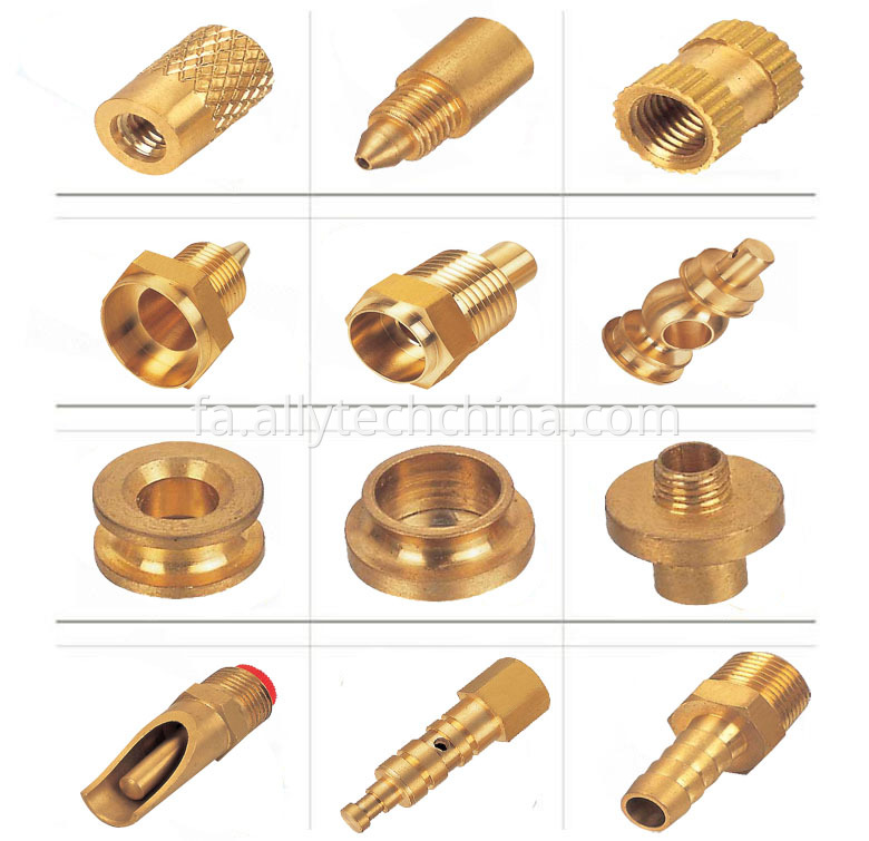 قطعات تراشکاری برنجی brass turning parts